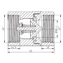 Клапан зворотній конусний Koer KR.176-25.WN - 1" (KR5780) — Photo 3