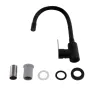 Змішувач для кухні Brinex Pure 015F3 з гнучким виливом   Black Matt BRIPUR015F3BLM — Photo 7
