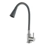 Змішувач для кухні Lidz Aria 015F31 з гнучким виливом (k35) LDARI015F31GNK31871 Grey / Nickel — Photo 2