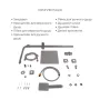  Kubis 001F Змішувач для раковини (k35) Nickel + Lidz Kubis 1120 Душова стійка універсальна на два споживача Nickel — Photo 9