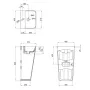 Раковина для підлоги моноблок Qtap Tern 440х380х830mm White QT1711G302WN — Photo 7