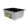 Мийка для кухні інтегрована під стільницю Lidz Handmade H4843B Brushed Black PVD 3,0/1,0 мм LDH4843BRUBLM49440 — Photo 12