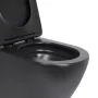 Унітаз підвісний Qtap Robin New Ultra Quiet безобідковий з сидінням Soft-close MATT BLACK QT13332381АSMB — Photo 15
