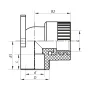 Кут інсталяційний ВР 20x1/2F PPR Koer K0123.PRO (KP0147) — Photo 3