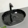 Умивальник (раковина) VBI VERONA 50 BLACK MARMO GLOSSY накладний — Photo 7