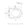 Сидіння-кришка для унітазу Mixxus Premium SEAT COVER ELLIPSE-2005 GRAY 445х360х37mm дюропласт (MP6685) — Photo 3
