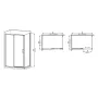 Душова кабіна без піддону Mixxus Premium DIVERSE SC03-100x80x195-TR Chrome прозоре скло 6мм (MI6865) — Photo 9