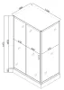 Душова кабіна з низьким піддоном Mixxus HARD SCT01-120x80x198-TR CHROME прозоре скло 5мм (MI6910) — Photo 9