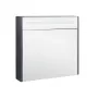 Дзеркальний шафа підвісний Qtap Robin 800х730х145 Graphite з LED-підсвічуванням QT1377ZP8002G — Photo 3