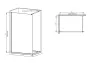 Душова перегородка Mixxus Premium FLAT SP01-90x200-TR Chrome Walk-In прозоре скло 8мм (MI6850) — Photo 7