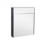 Дзеркальний шафа підвісний Qtap Robin 600х730х145 Graphite з LED-підсвічуванням QT1377ZP6002G — Photo 6