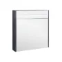 Дзеркальний шафа підвісний Qtap Robin 700х730х145 Graphite з LED-підсвічуванням QT1377ZP7002G — Photo 6