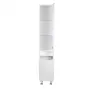 Пенал підлоговий Qtap Scorpio 350х1900х300 White з кошиком для білизни QT1475PN1901KRW — Photo 10