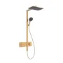 RAINDANCE ALIVE Q душова система Showerpipe 210/340, 1jet, з термостатом, шліфованна бронза — Photo 4