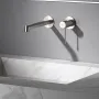 IMEX LINE BRUSHED NICKEL Змішувач для умивальника зі стіни, матовий нікель — Photo 4