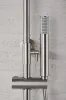IMEX MONZA BRUSHED NICKEL Душова колона з термостатом TURN CLEAN, матовий нікель — Photo 8