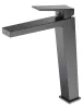 IMEX ART MATT BLACK Змішувач для умивальника високий, чорний матовий — Photo 3