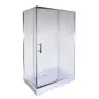 Душова кабіна з низьким піддоном Mixxus HARD SCT01-100x80x198-TR CHROME прозоре скло 5мм (MI6908) — Photo 7