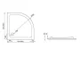 Душовий піддон STANDARD тонкий, 80 x 80 х 5,5/2 см — Photo 5