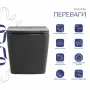 Унітаз підвісний Tern Ultra Quiet 490×365×325 мм, Anthracite, з сидінням Slim Duroplast / Soft-close / Quick Release QT17332303ASAN Qtap — Photo 10