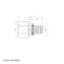 Перехідник з ВР Koer KA.A08F-20 - 20(2.8mm) x 3/4"F (KR4864) — Photo 6