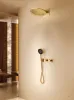 IMEX BOLONIA BRUSHED GOLD Набір для душу термостатичний, PVD матове золото — Photo 9