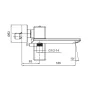 Змішувач для ванни з коротким виливом Koer KB-41010-05 (Колір чорний) (KR3485) — Photo 3