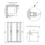 Набір Qtap душова кабіна Taurus BLA1099SC6 Clear 2020x900x900 мм + піддон Tern 309912C 90x90x12 см з сифоном — Photo 11