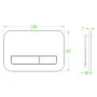 Панель змиву Koer KT-0609-05 240x160x7mm пластикова, чорний матовий — Photo 5
