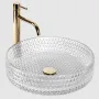 Умивальник (раковина) REA CRISTAL 39 TRANSPARENT накладний — Photo 5