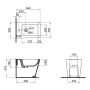 Біде напольний Qtap Crow 545х360х410 White QT05443370W — Photo 7