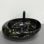 Умивальник (раковина) VBI RICCIA BLACK MARMO GLOSSY накладний — Photo 8