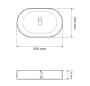 Умивальник VBI VERONA 50 MARBLE WHITE GLOSSY накладний — Photo 9