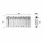 Радіатор біметалічний Thermo Alliance Bi-Ferrum 300/100 1,15 кг — Photo 10