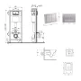 Готове рішення Qtap для ванної кімнати: підвісний унітаз Crow Ultra Quiet 520x360x290 + комплект інсталяції Nest 4 в 1 (квадратна клавіша Satin) — Photo 10