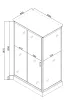 Душова кабіна з низьким піддоном Mixxus HARD SCT01-100x80x198-TR CHROME прозоре скло 5мм (MI6908) — Photo 13