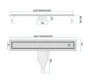 Трап для душу REA NEOX 80 SUPERFLOW BRUSHED STEEL 2в1 сталь — Photo 9