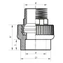 З'єднувальна муфта ЗР 50x1.1 /2M PPR Koer K0101.PRO (KP0120) — Photo 3