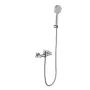 Змішувач для душу Lidz Luna 010 (з душовим гарнітуром) (k35) LDLUN010NKS46095 Nickel — Photo 4