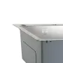 Мийка для кухні інтегрована Lidz Handmade Max 500 H7849R Brushed Steel, 3,0/1,0 мм, крило праворуч, збільшена чаша LDH7849RBRU49464 — Photo 15