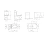  Унітаз підлоговий Robin Ultra Quiet QT13226083AMB 660x360x855 Black + Біде напольне Robin QT13442141CMB 565x360x405 Black — Photo 9