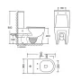 Унітаз підлоговий Qtap Vlasta Ultra Quiet безобідковий з сидінням Soft-close WHITE QT28228300W — Photo 3