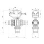 Кран кульовий зонний Icma 1&quot; 1/4 №343 — Photo 4