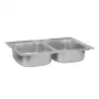 Кухонна мийка із двома чашами Lidz 7948 0,8 мм Micro Decor (LIDZ7948MDEC08) — Photo 10