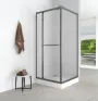 Душова кабіна з низьким піддоном Mixxus Style SCT01-90x90x200-TR Graphite прозоре скло 6мм (MI8432) — Photo 9
