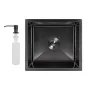 Мийка для кухні інтегрована під стільницю Lidz Handmade H4843B Brushed Black PVD 3,0/1,0 мм LDH4843BRUBLM49440 — Photo 9