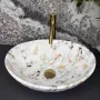 Умивальник (раковина) VBI PARMA MARBLE WHITE GLOSSY накладний — Photo 8