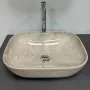 Умивальник (раковина) VBI RAVENNA BEIGE STONE GLOSSY накладний — Photo 8