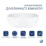 Комплект Qtap Kolibri: Раковина накладна 400x400x140 мм, White, квадратна + Донний клапан Pop-up PU02 — Photo 8