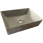 Раковина накладна Mixxus Premium QUADRO-0108 GRAY 550x390x145mm (MP6652) — Photo 14
